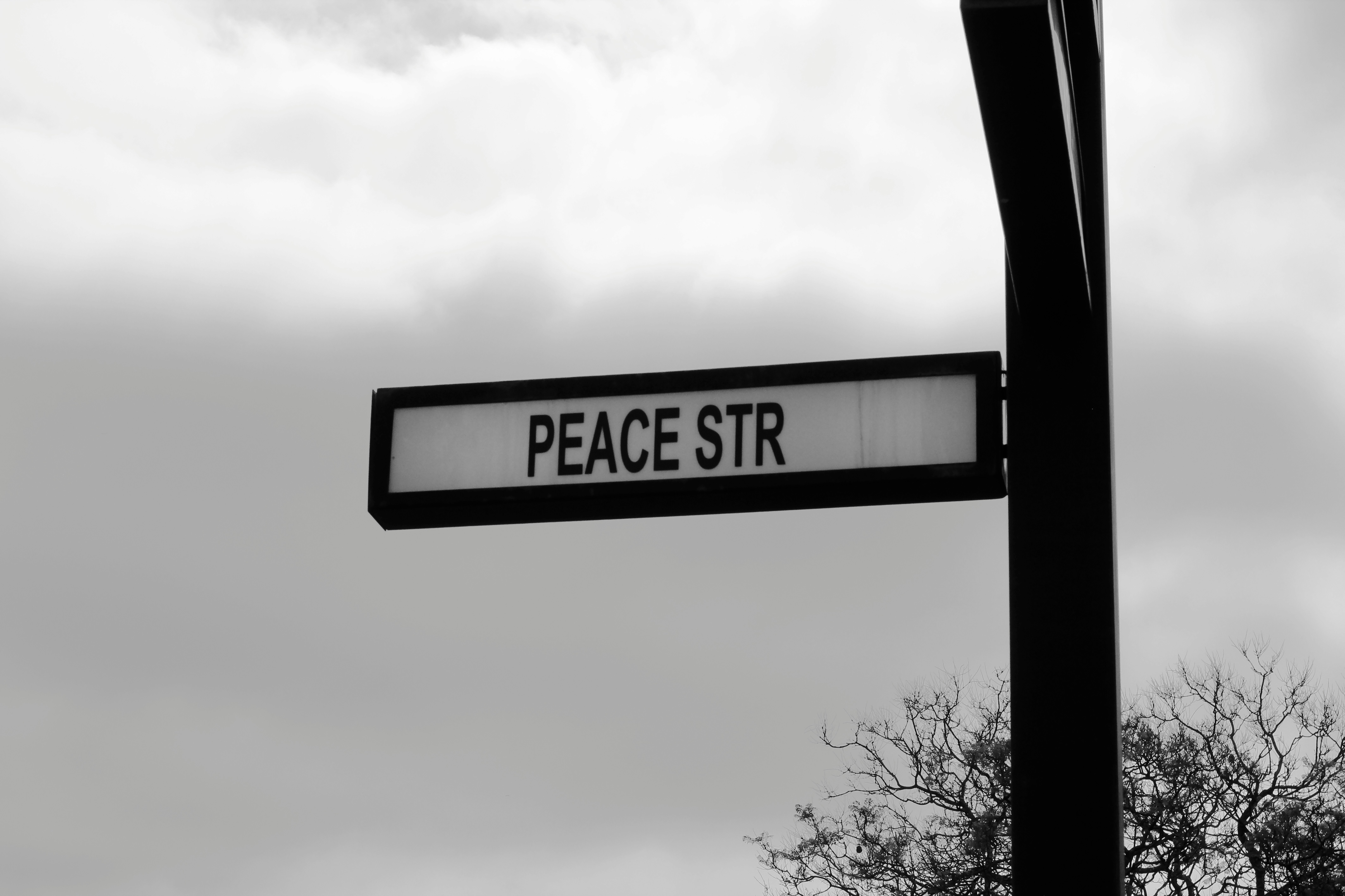 Peace Street Sign